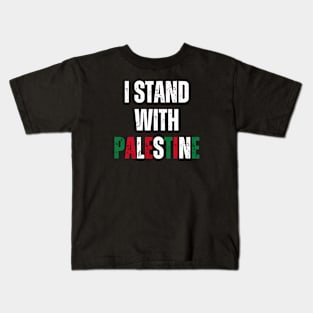 I STAND WITH PALESTINE-FREE PALESTINE Kids T-Shirt